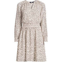 Women's Plus Size Chiffon Clip Dot Dress