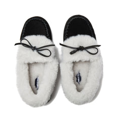 Women's Fluffy Lined Indoor Outdoor Moccasin Slippers