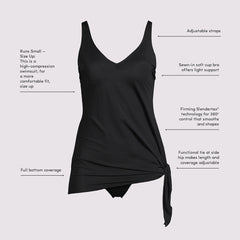 Women's Plus Size SlenderSuit Fauxkini Low Leg One Piece Swimsuit