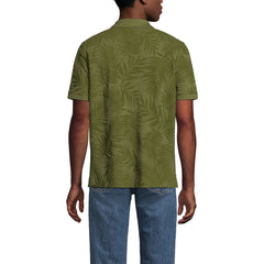 Men's Short Sleeve Pique Printed Polo