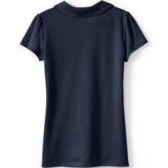 School Uniform Girls Short Sleeve Peter Pan Collar Polo Shirt