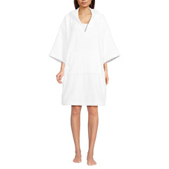 Women's Terry 3/4 Sleeve Pullover Hooded Spa Robe