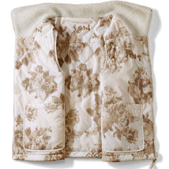 Women's Sherpa Fleece Reversible Mixed Media Vest