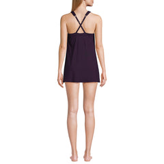 Women's D-Cup High Neck Swim Dress Swimsuit