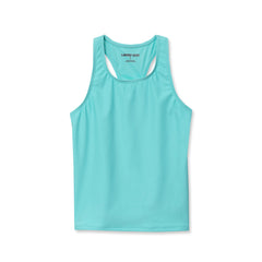 Girls Plus Chlorine Resistant Racer Back Tankini Swim Top