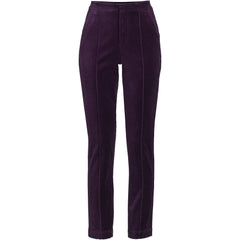 Women's Velvet High Rise Pintuck Pencil Ankle Pants