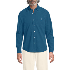 Men's Long Sleeve Seersucker Shirt