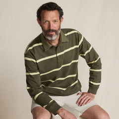 Men's Long Sleeve Rugged Rugby Polo