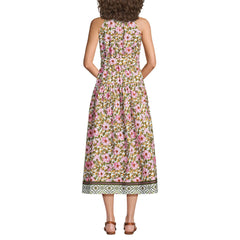 Women's Poplin Halter Midi Dress