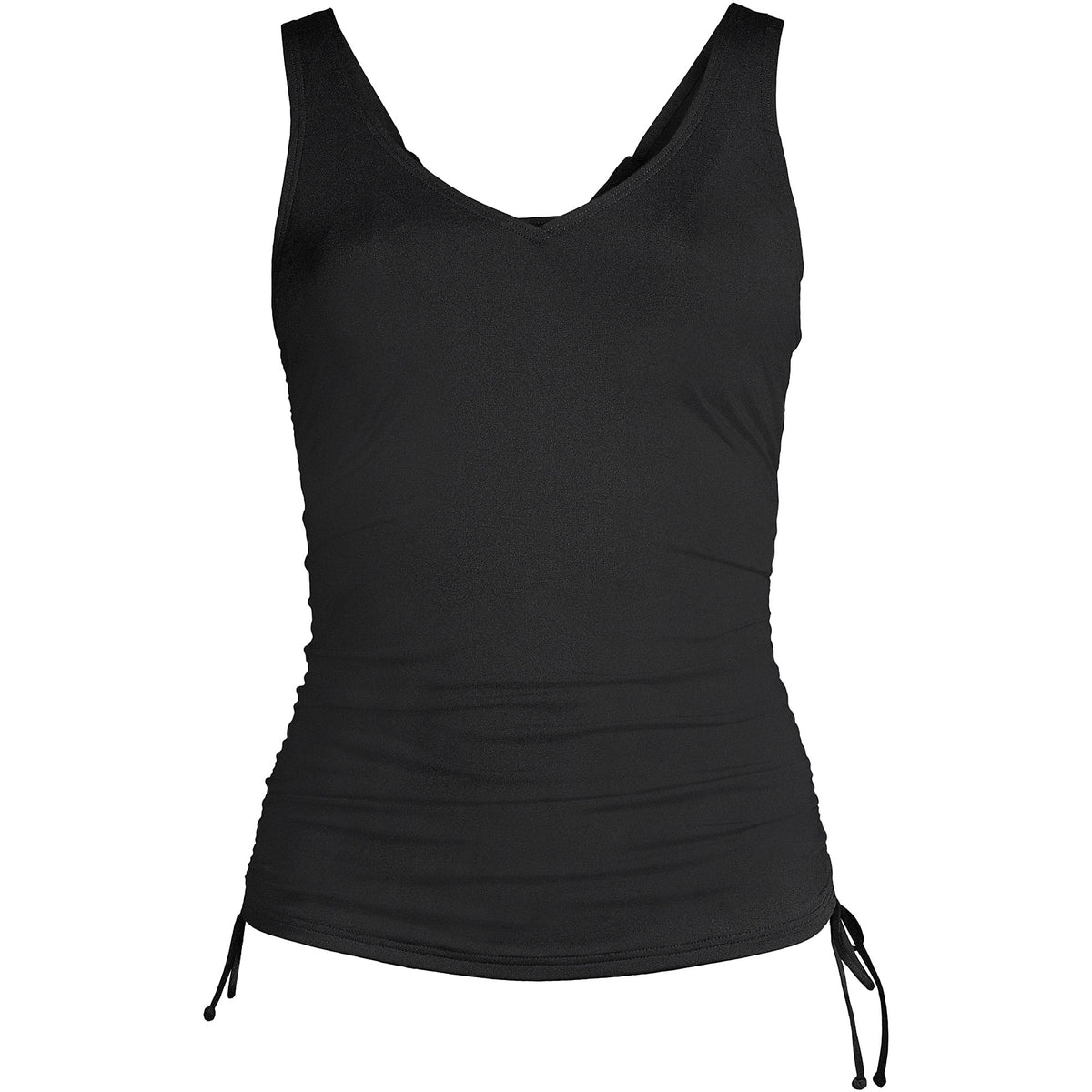 Women's Long Chlorine Resistant Underwire Tankini Swimsuit Top
