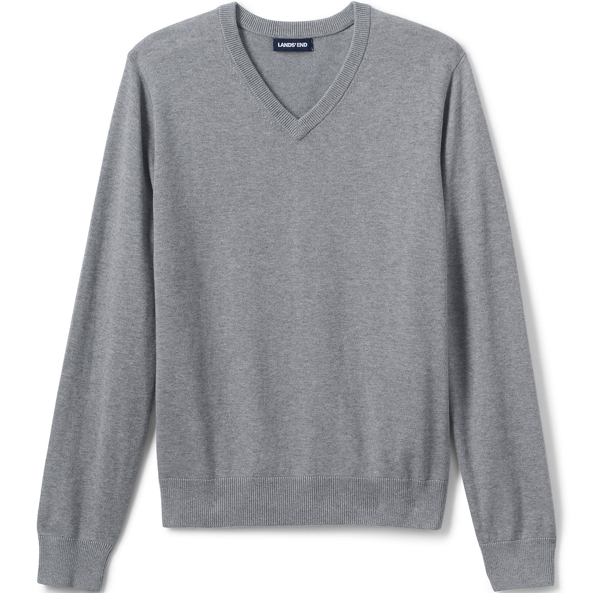 School Uniform Men's Cotton Modal Fine Gauge V-neck Sweater