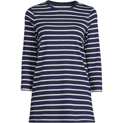 Women's Petite 3/4 Sleeve Cotton Supima Tunic