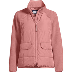Women's Mixed Media Sherpa Fleece Jacket