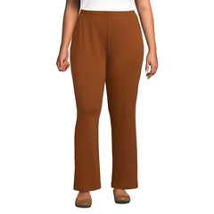 Plus Size Sport Knit High Rise Pants