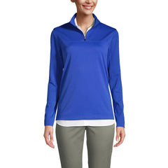 School Uniform Women's Textured Quarter Zip Pullover