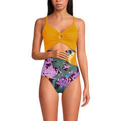 Women's O-Ring Monokini One Piece Swimsuit