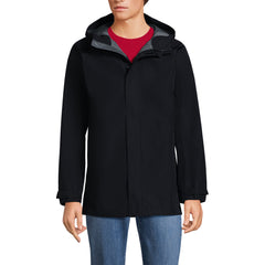 Men's Waterproof Hooded Packable Rain Jacket
