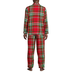 Men's Flannel 3 Piece Pajama Set