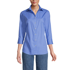 School Uniform Women's Tall 3/4 Sleeve Broadcloth Shirt