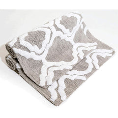 Chesapeake Double Quatrefoil Cotton Anti Skid 2 Piece Bath Rug Set
