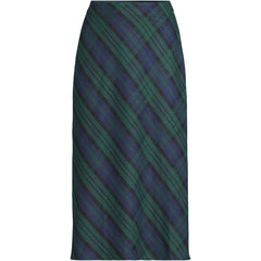 Women's Brushed Flannel Midi Column Skirt