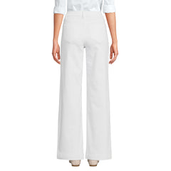 Petite High Rise Wide Leg Denim Jeans