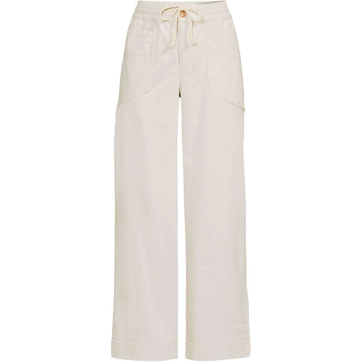 Women's Tall Herringbone Chino High Rise Relaxed Straight Drawstring Ankle Pants