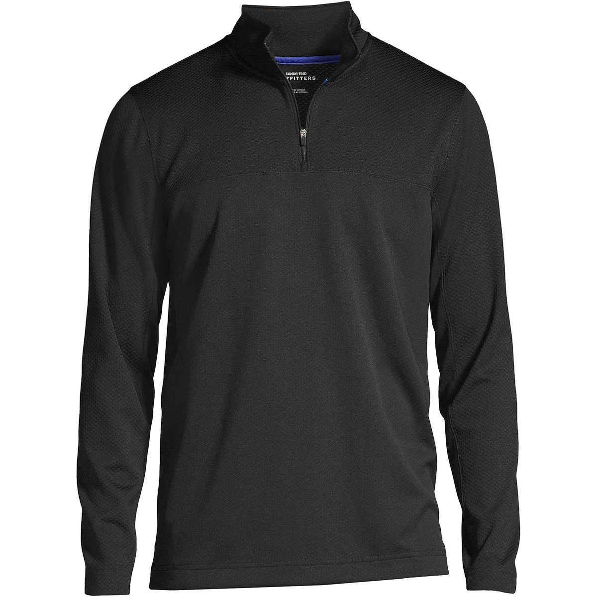School Uniform Men's Big Textured Quarter Zip Pullover