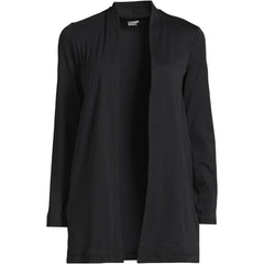 Women's Long Sleeve Supima Micro Modal Open Cardigan Tunic