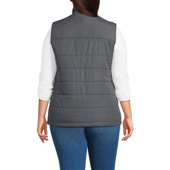 School Uniform Women's Plus Insulated Zip Front Vest