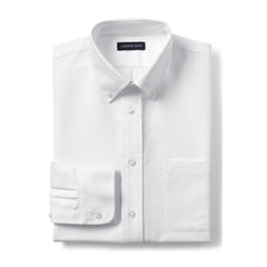 Men's Long Sleeve Solid Oxford Dress Shirt