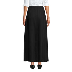 Women's Solid Pleated Skirt Ankle Length