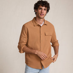 Men's Long Sleeve Knit Workwear Waffle Shirt