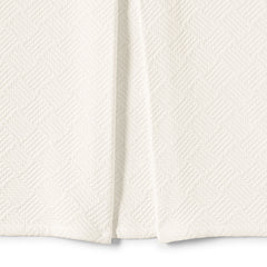 Basketweave Cotton Matelasse Bedskirt
