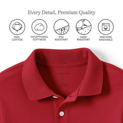 School Uniform Women's Tall Short Sleeve Interlock Polo Shirt
