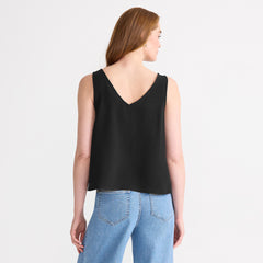 Women's Creaseless Vneck Sleeveless Top