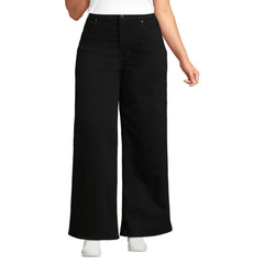 Women's Plus Size Denim High Rise Extra Wide Leg Jeans