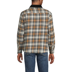 Men's Authentic Flannel Shirt with Corduroy Collar