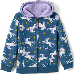 Kids Husky Reversible Sherpa Fleece Hoodie