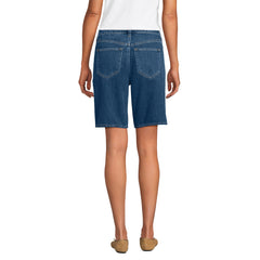 Women's Petite Lightweight Denim Mid Rise 10" Shorts