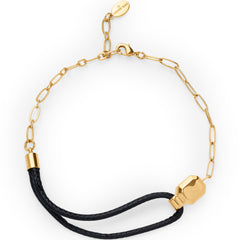 Mixed Cord Metal Link Bracelet