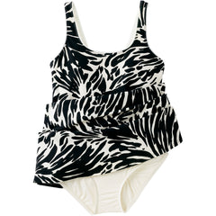 Women's Scoop Neck Mini Swim Dress Swimsuit