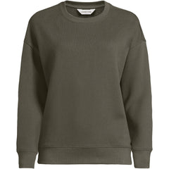 Women's Plus Size Relaxed Serious Sweats Long Sleeve Crewneck Sweatshirt