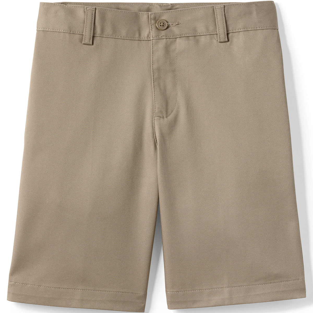 Boys Husky Plain Front Blend Chino Shorts
