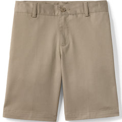 Boys Slim Plain Front Blend Chino Shorts