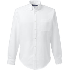 School Uniform Men's Tailored Fit Long Sleeve Buttondown Oxford Dress Shirt