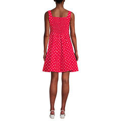 Women's Tall Princess Seam Poplin Above the Knee Dress
