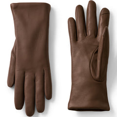Women's EZ Touch Screen Cashmere Lined Leather Gloves