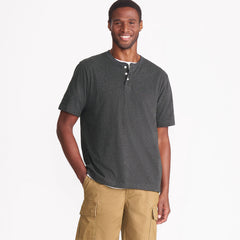 Men's Tall Short Sleeve Super-T Henley
