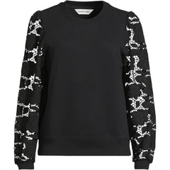 Women's Serious Sweats Lace Sleeve Sweatshirt